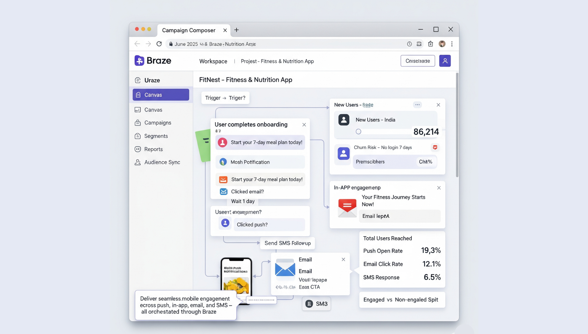 Google Ads dashboard running a Universal App Campaign targeting users across YouTube, Google Play, and Search.